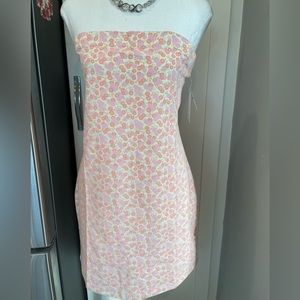 Bp stretch floral strapless dress. Nwt. Size xxs.